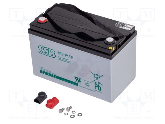 Re-battery: acid-lead; 12V; 110Ah; AGM; 328x172x220mm