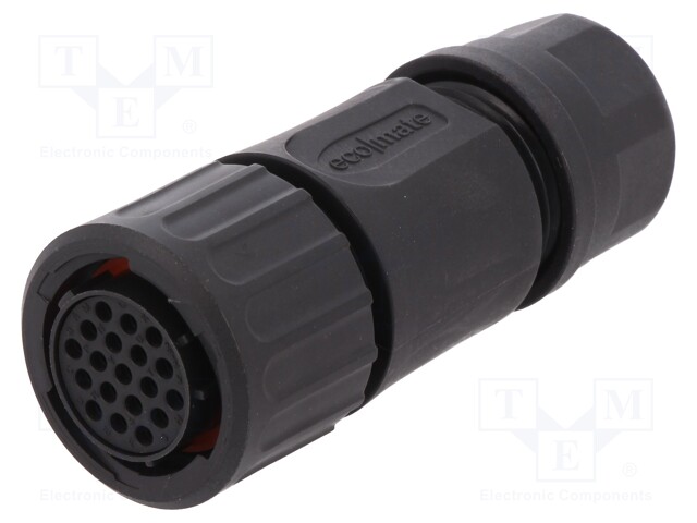 Connector: circular; Series: eco|mate Aquarius; plug; female; 250V
