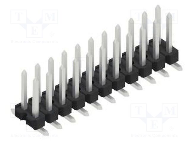 Connector: pin strips; pin header; male; PIN: 22; 2.54mm; SMT; 2x11