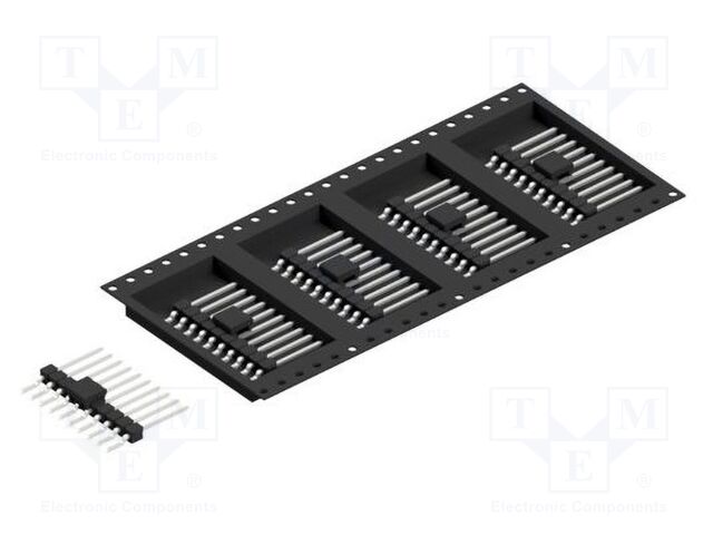 Connector: pin strips; pin header; male; PIN: 10; 2.54mm; SMT; 1x10