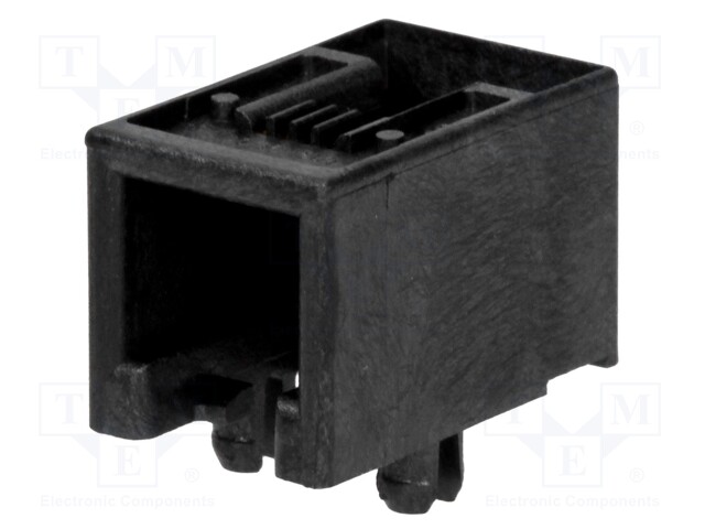 Socket; RJ11; PIN: 4; Cat: 3; low profile; Layout: 4p4c; SMT