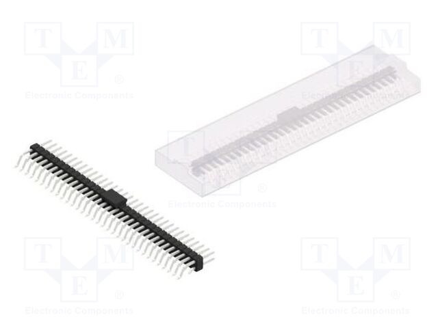 Connector: pin strips; pin header; male; PIN: 66; 2.54mm; SMT; 2x33