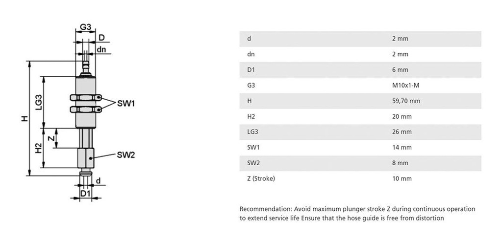 Spring plunger; 0÷80°C; Vert.load: 15N; 0.05N/mm; FSTIm