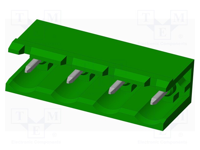 Connector: pluggable terminal block; socket; male; angled 90°