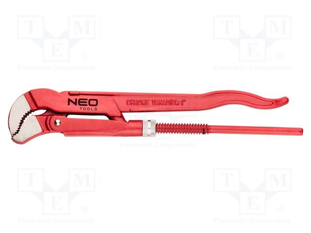 Wrench; adjustable; 1"; Max jaw capacity: 40mm; for pipe gripping