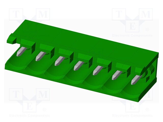 Connector: pluggable terminal block; socket; male; angled 90°