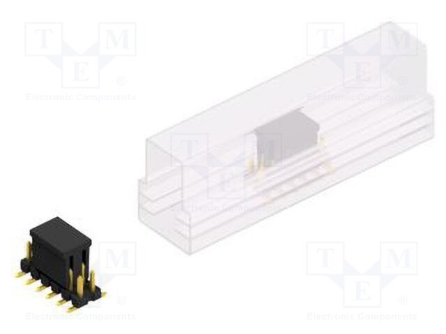 Connector: pin strips; pin header; male; PIN: 12; 2.54mm; SMT; 2x6