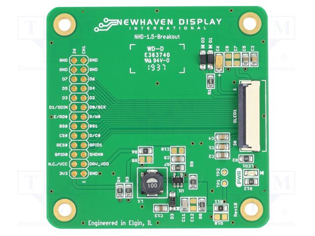 Extension module; 60x60x3.6mm; 2x13; Interface: serial