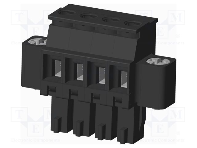 Connector: pluggable terminal block; plug; female; angled 90°