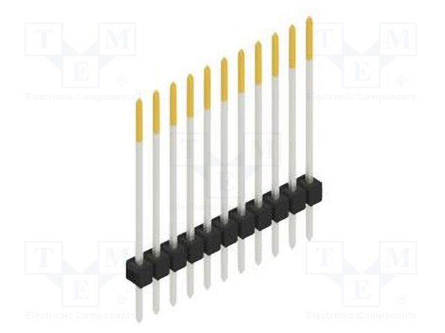 Connector: pin strips; pin header; male; PIN: 11; 2.54mm; THT; 1x11