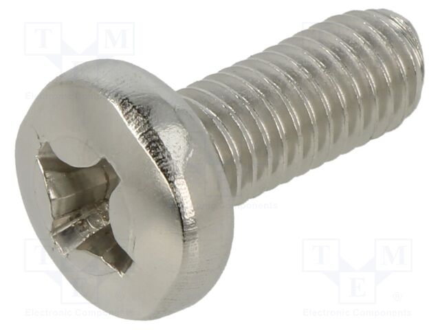 Screw; M8x20; Head: button; Phillips; PH4; A2 stainless steel
