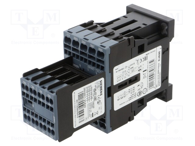 Relay Contactor, 3RH2 Series, 6PST-NO, DPST-NC,8P, 24 VDC, Spring