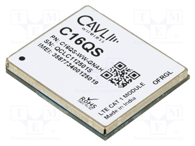 Module: LTE; Down: 10Mbps; Up: 5Mbps; LGA; SMD; GNSS,LTE CAT1