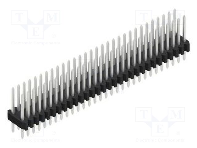 Connector: pin strips; pin header; male; PIN: 60; 1.27mm; THT; 2x30
