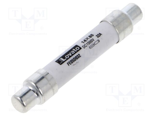 Fuse: fuse; 32A; 1.5kVDC; gPV; 10x85mm