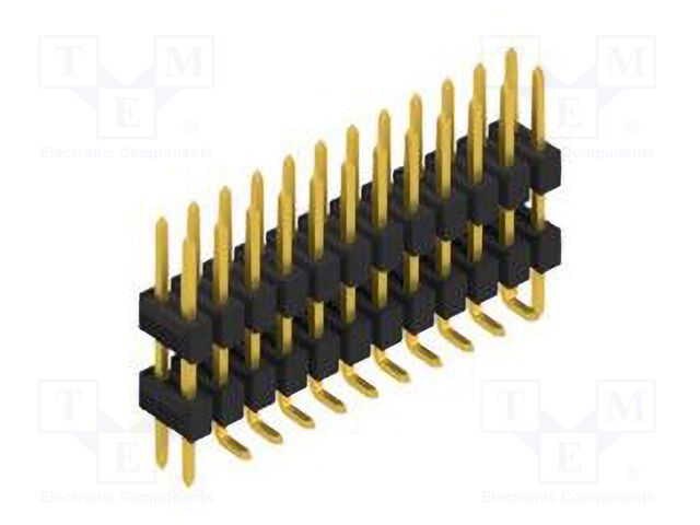 Connector: pin strips; pin header; male; PIN: 24; 2.54mm; SMT; 2x12