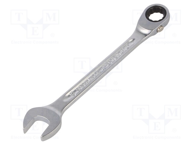 Wrench; combination spanner; 22mm; chromium plated steel