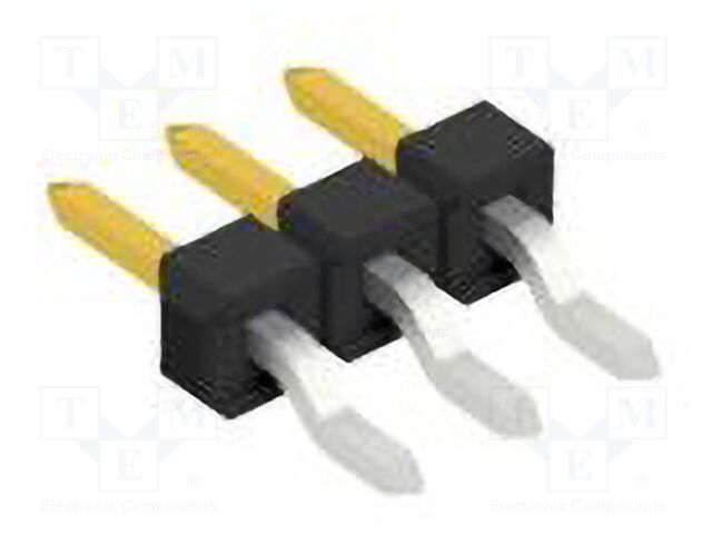 Connector: pin strips; pin header; male; PIN: 3; 2.54mm; SMT; 1x3