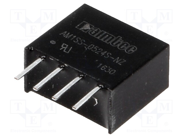 Converter: DC/DC; 1W; Uin: 4.5÷5.5V; 24VDC; Iout: 42mA; SIP4; 1.2g