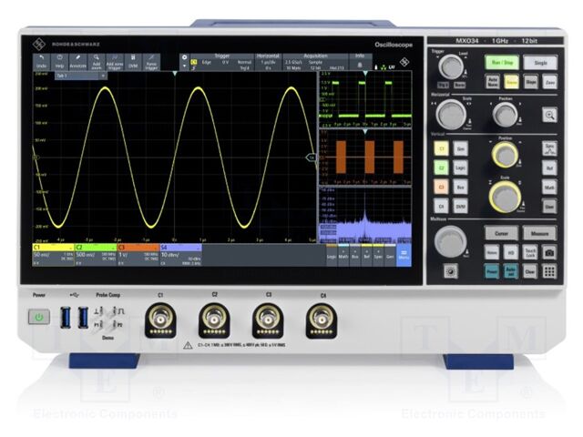 Oscilloscope: digital; Ch: 4; 1GHz; 2,5Gsps,5Gsps interleaved