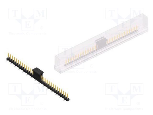 Connector: pin strips; pin header; male; PIN: 30; 2.54mm; SMT; 1x30