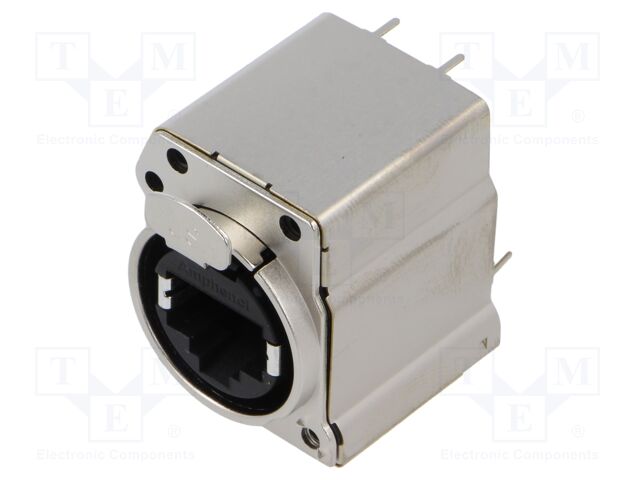 Connector: RJ45; socket; EMI; THT; 19.8x19.8mm; 8p8c; Cat: 5e