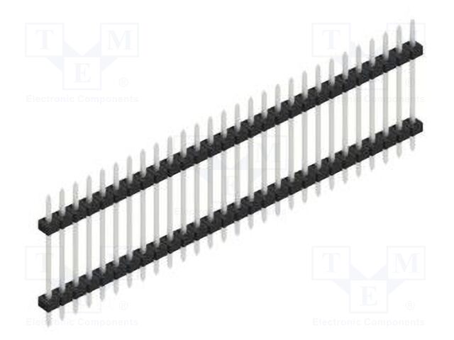 Connector: pin strips; pin header; male; PIN: 28; 2mm; THT; 1x28
