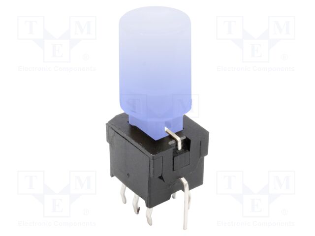 Switch: push-button; Pos: 2; DPDT; 0.1A/30VDC; transparent; PCB