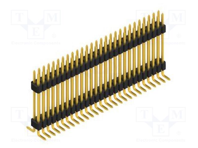 Connector: pin strips; pin header; male; PIN: 54; 1.27mm; SMT; 2x27