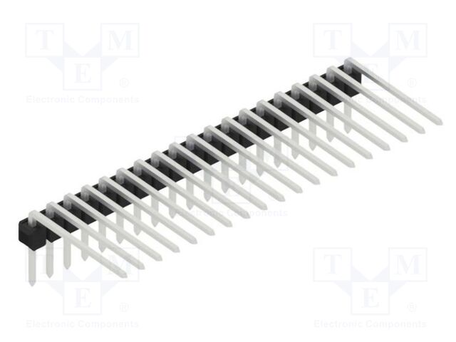 Connector: pin strips; pin header; male; PIN: 19; 2.54mm; THT; 1x19