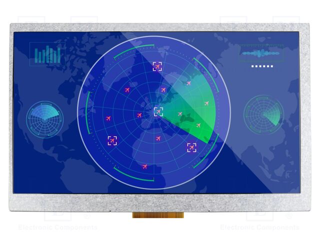 Display: TFT; 800x480; Illumin: LED; Window dimensions: 154x85.6mm