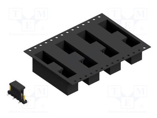 Connector: pin strips; pin header; male; PIN: 6; 2.54mm; SMT; 1x6