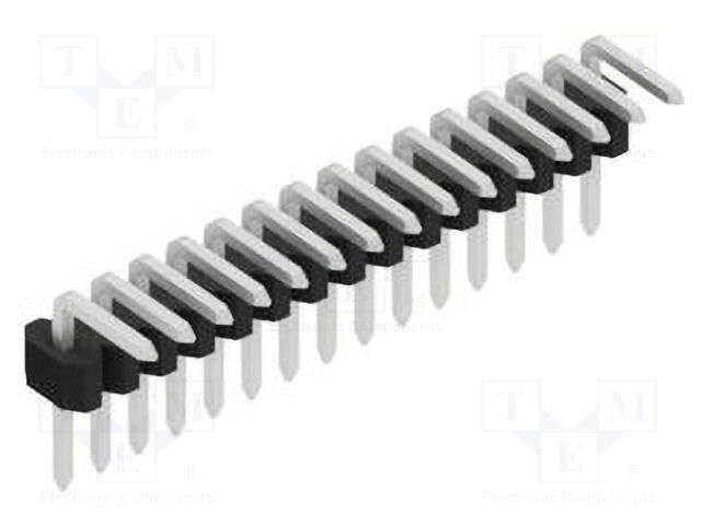 Connector: pin strips; pin header; male; PIN: 15; 1.27mm; THT; 1x15