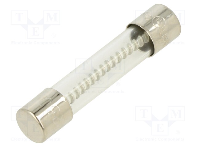 Fuse: fuse; time-lag; 7.5A; 250VAC; glass; 6.3x32mm; brass; TSA