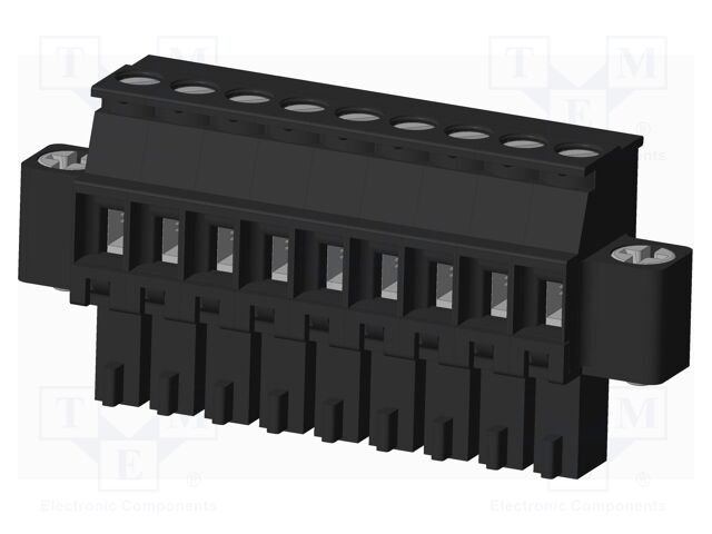 Connector: pluggable terminal block; plug; female; angled 90°