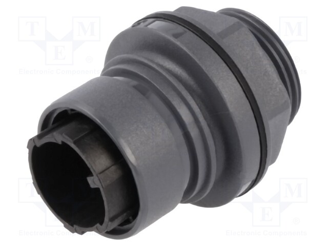 Connector: circular; socket; male; PIN: 3; w/o contacts; UL94V-0