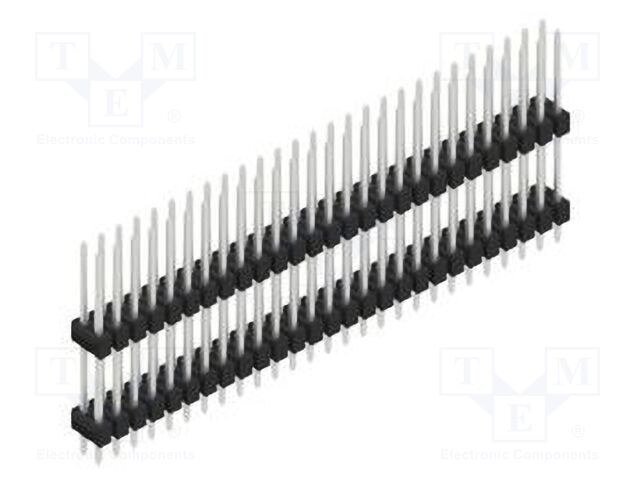 Connector: pin strips; pin header; male; PIN: 54; 2.54mm; THT; 2x27
