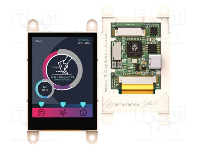 Display: TFT; 2.4"; 240x320; 520BSRAM,8MBPSRAM,16MBFLASH; 4÷6V