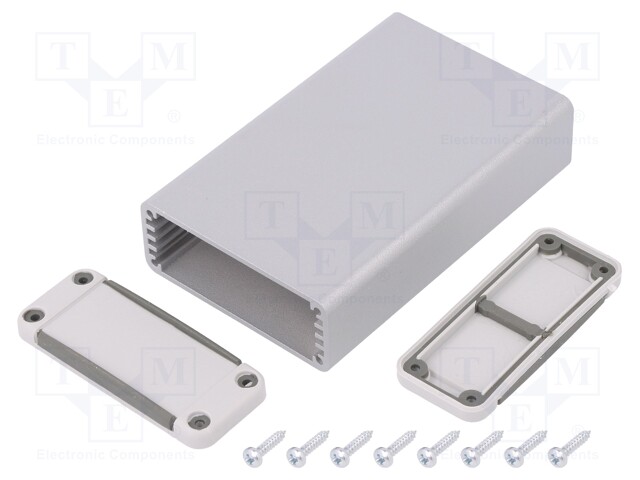 Enclosure: with panel; X: 52mm; Y: 90mm; Z: 21mm; aluminium; IP65
