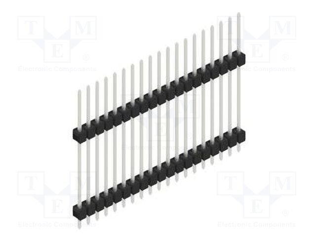 Connector: pin strips; pin header; male; PIN: 19; 2.54mm; THT; 1x19