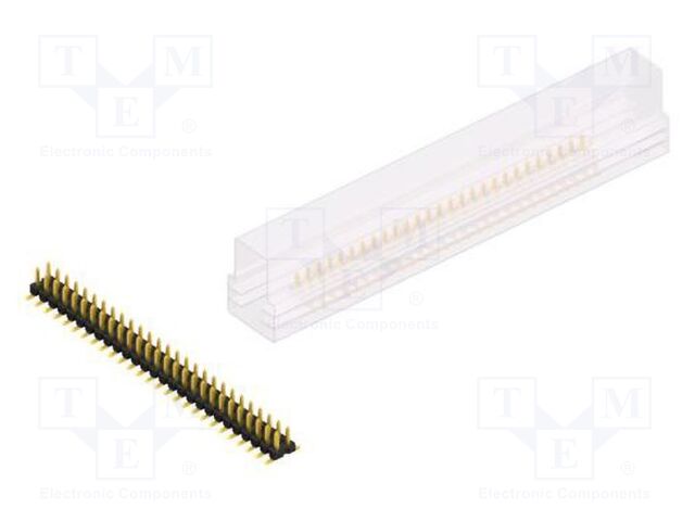 Connector: pin strips; pin header; male; PIN: 54; 2.54mm; SMT; 2x27