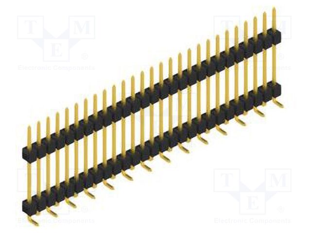 Connector: pin strips; pin header; male; PIN: 27; 2.54mm; SMT; 1x27