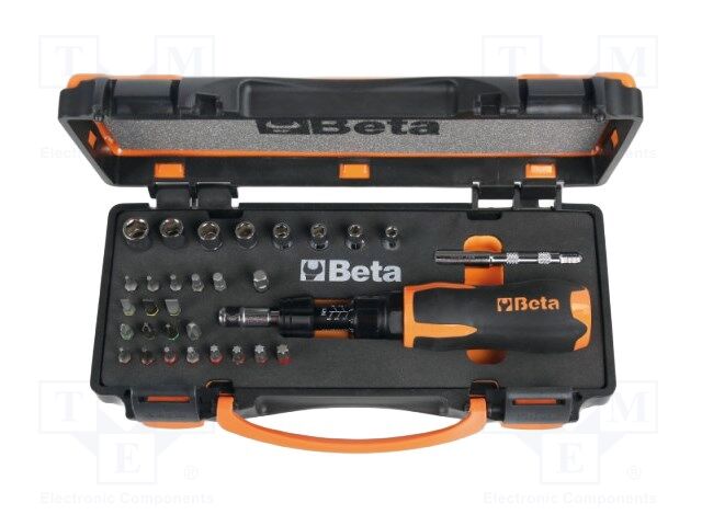 Screwdriver: torque-set; Features: two-component handle; 1/4"