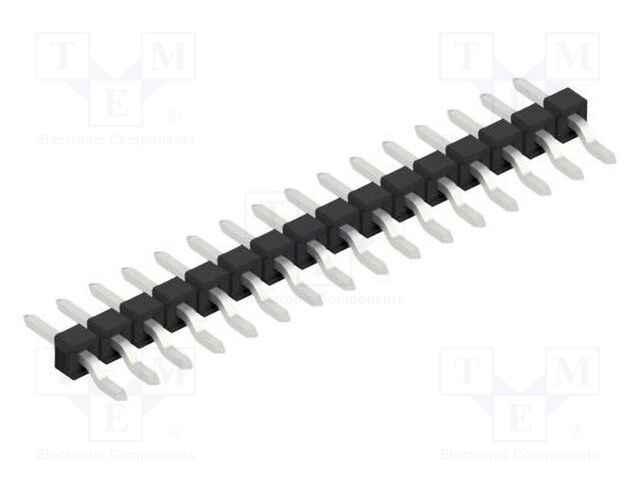 Connector: pin strips; pin header; male; PIN: 16; 2.54mm; SMT; 1x16