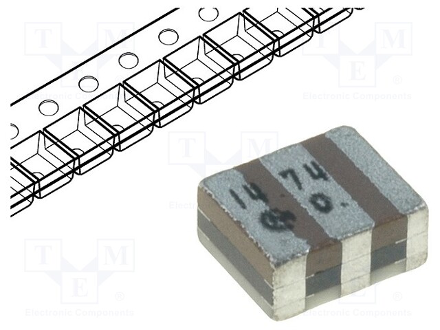 Resonator: ceramic; 14.7MHz; SMD; 3.7x3.1x1.2mm; ±0.5%; -20÷80°C