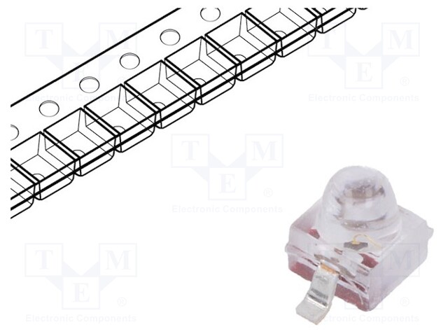 LED; SMD; Gull wing; red; 250÷1000mcd; 2.21x2.08x2.92mm; 15°; 20mA