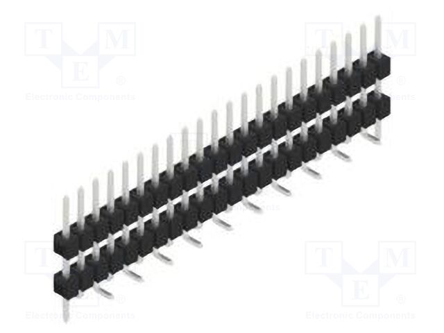 Connector: pin strips; pin header; male; PIN: 22; 2.54mm; SMT; 1x22