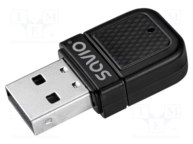 BT adapter; USB A plug; USB 2.0; black; 600Mbps; Bluetooth: 5.4; 6