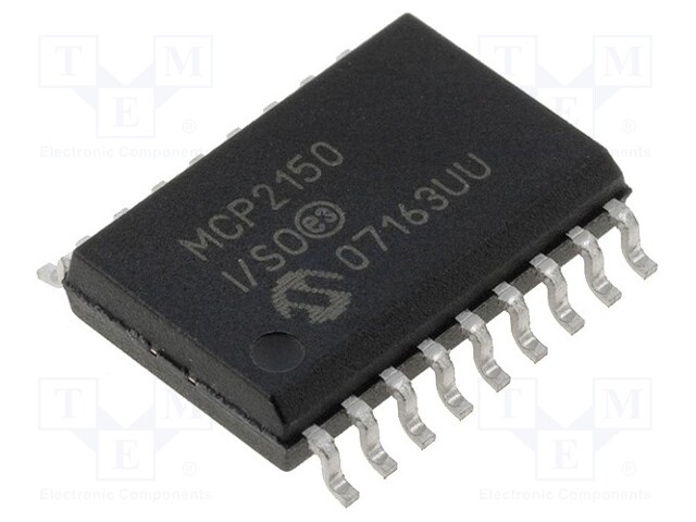 Line transmitter-receiver; UART / IrDA; 3÷5.5VDC; SO18; 2.2mA