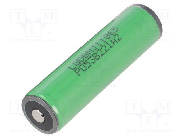 Re-battery: Li-Ion; Cell: LG; MR18650; 3.6V; 3500mAh; Ø18.6x69.5mm